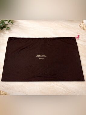 Kate Spade XL Brown Drawstring Dust Bag 26.5”x19”
